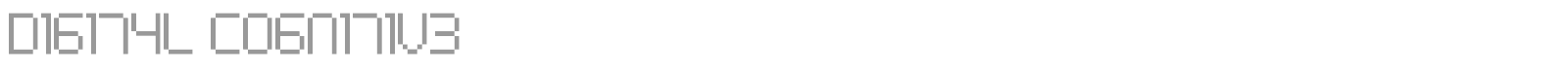 Digital Cognitive font preview